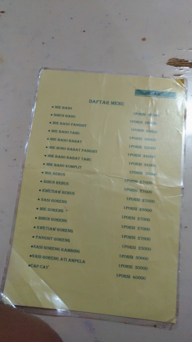 Menu Mie Baso 77-6